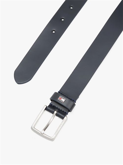 Cintura blu in pelle TOMMY HILFIGER | AU01920DW6